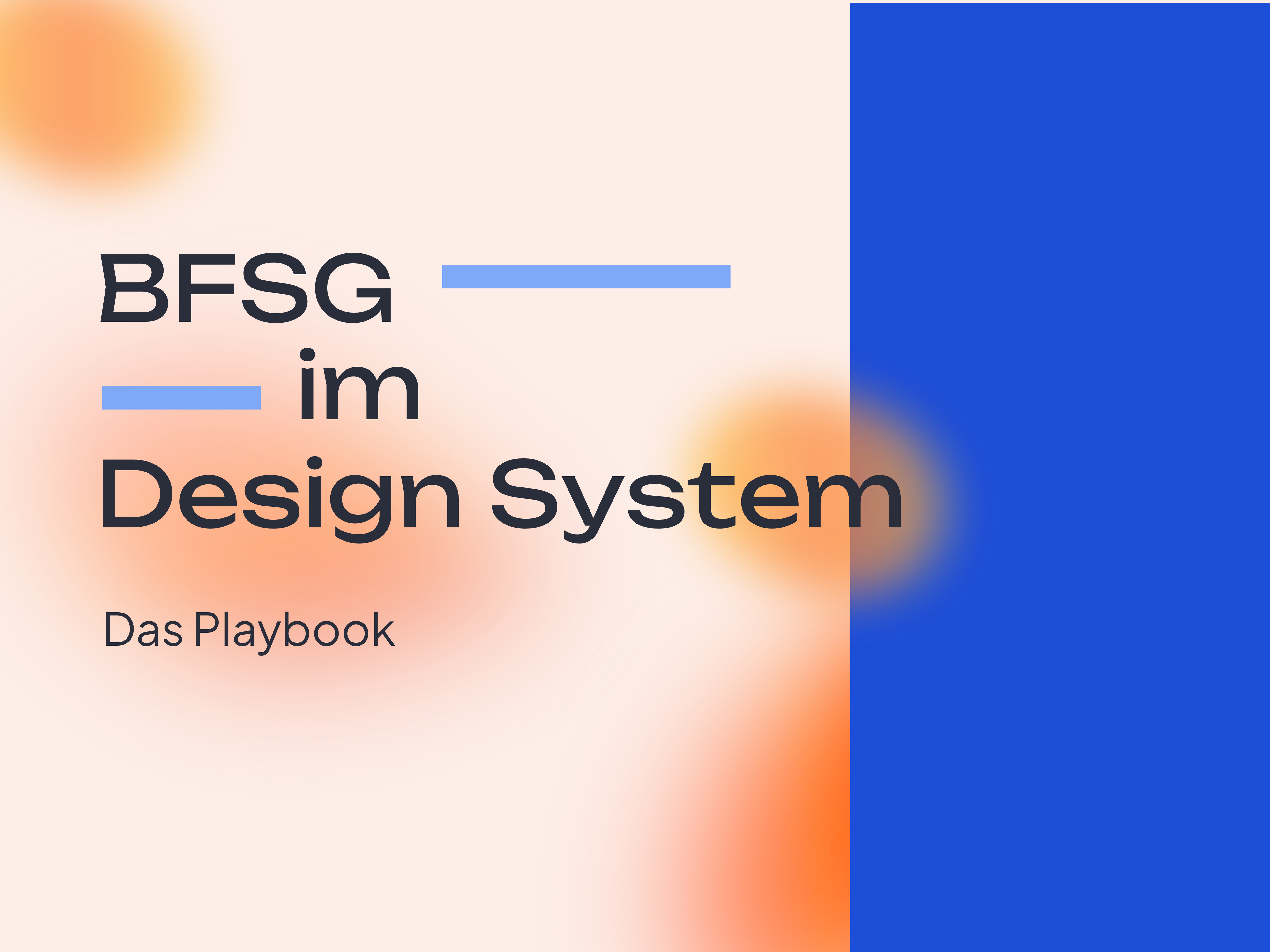Playbook Cover: BFSG im Design System verankert